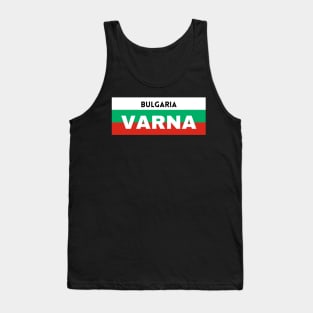 Varna City in Bulgarian Flag Tank Top